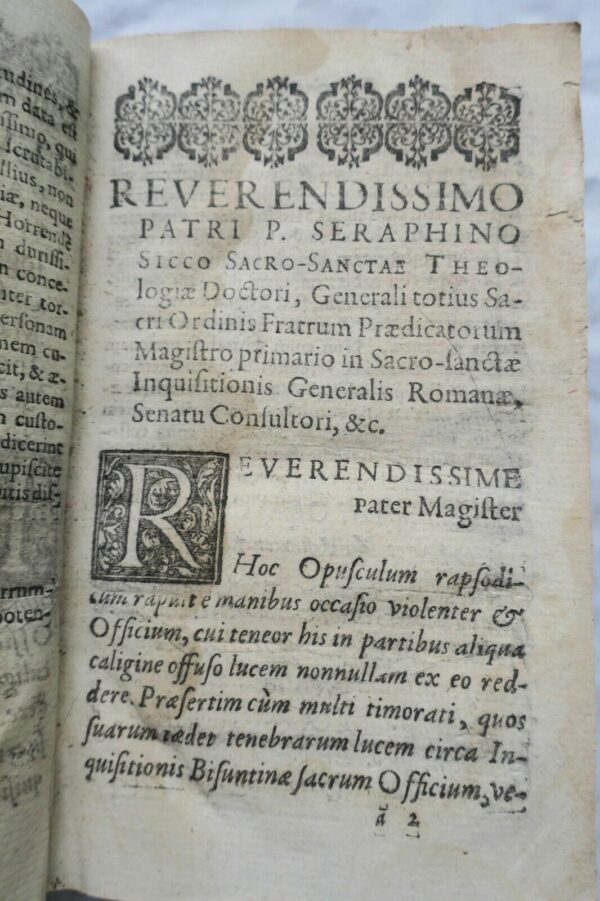 Speculum inquisitionis Bisuntinae inquisiteur Jean des Loix 1628 – Image 6