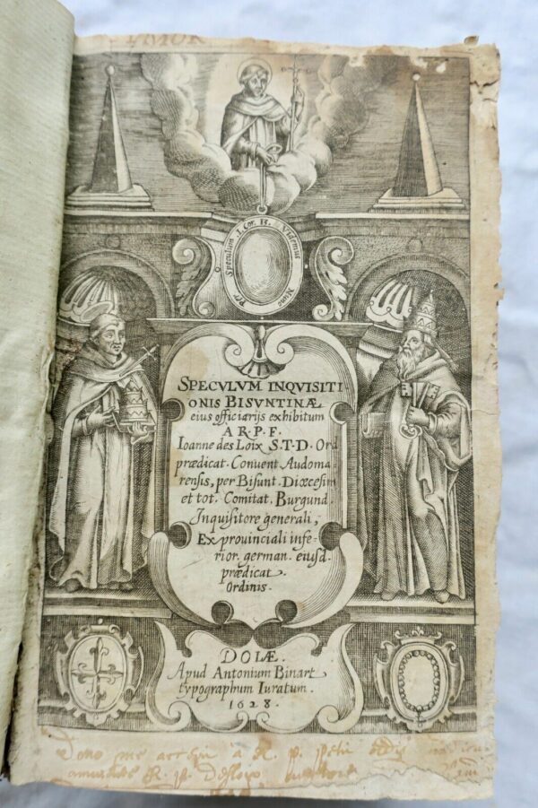 Speculum inquisitionis Bisuntinae inquisiteur Jean des Loix 1628