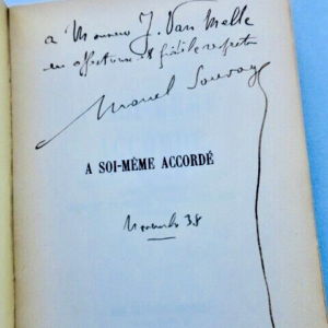Surréalisme Sauvage Marcel. A soi-même accordé. Poèmes. Cicatrices - Voyage en a