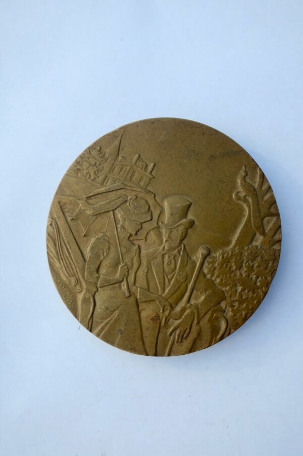 TOULET Paul Jean  Médaille bronze 67 mm. signée Mérelle – Image 5