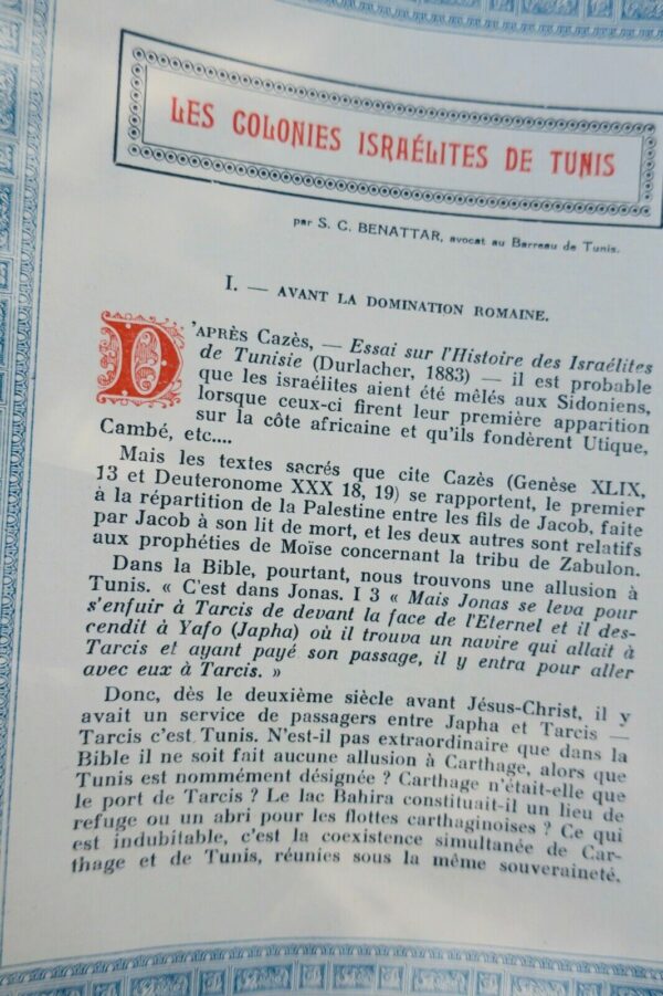 TUNISIE Histoire de la ville de Tunis 1924 – Image 4