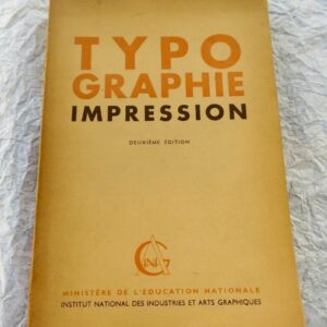 Typographie impression  1945