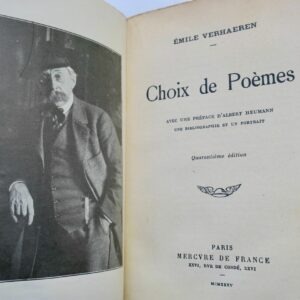 VERHAEREN EMILE CHOIX DE POEMES