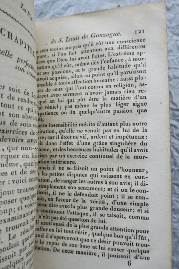 VIE DE SAINT LOUIS DE GONZAGUE , DE LA COMPAGNIE DE JESUS 1822 – Image 5