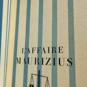 affaire Maurizius. Club du livre du mois. 1954