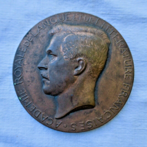 Académie royale de la langue et de littérature française -  cuivre 71 mm.
