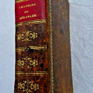 BERANGER Chansons, par J. P. de Beranger, édition de 1823