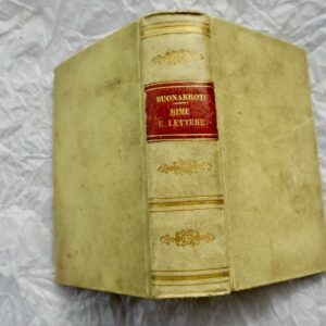 BUONARROTI Rime e lettere. Precedute dalla Vita scritta da Condivi mini book