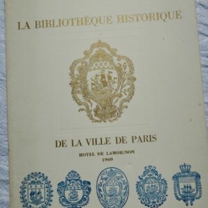 Bibliothèque Historique de la Ville de Paris Hotel de Lamoignon 1969