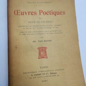 CHARLES VION (DALIBRAY) Oeuvres poétiques du Sieur Dalibray + dédicace