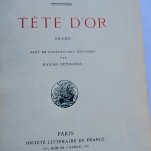 CLAUDEL TETE D'OR-DRAME 1920