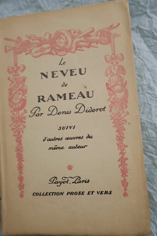 DIDEROT LE NEVEU DE RAMEAU