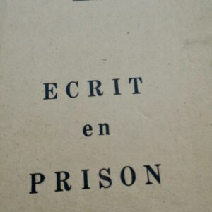FABRE-LUCE Écrit en prison 1944