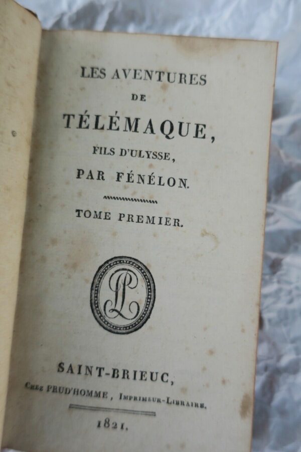 FENELON Aventures de télémaque, fils d'Ulysse 1821 – Image 3