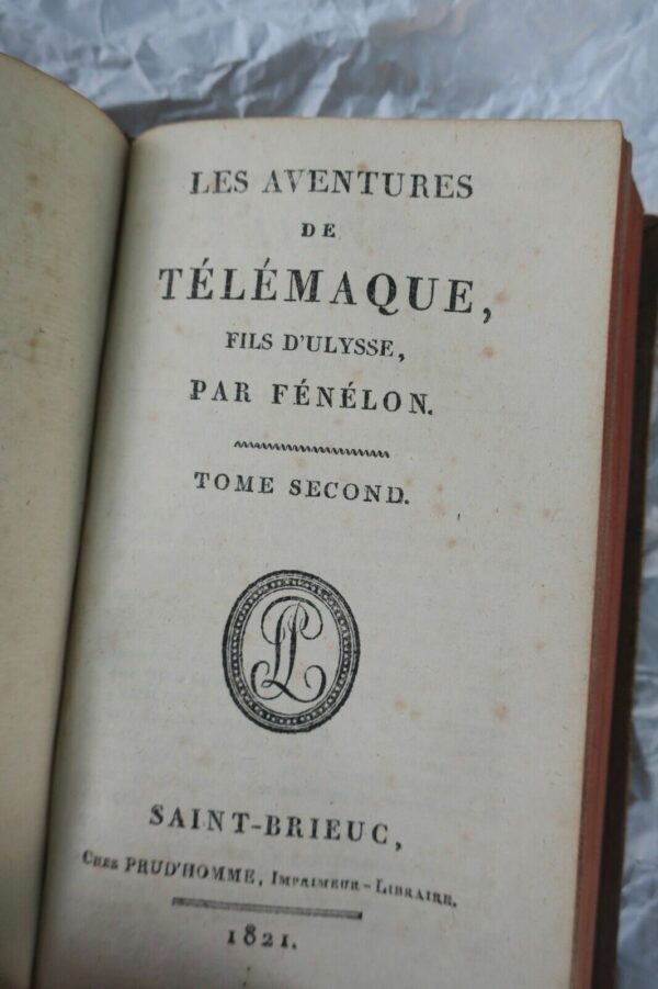 FENELON Aventures de télémaque, fils d'Ulysse 1821 – Image 5