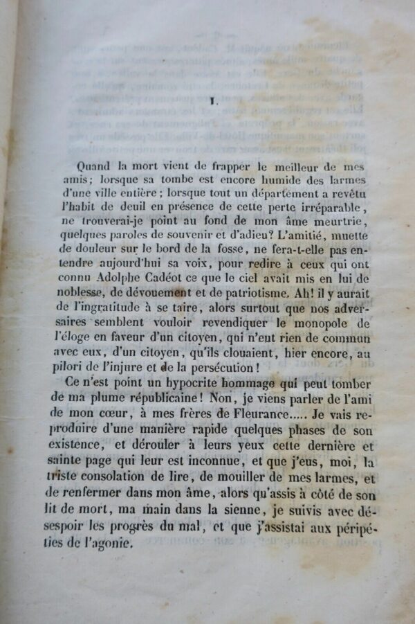 Fleurance GERS 32 vie de Adolphe Cadéot 1851 – Image 7