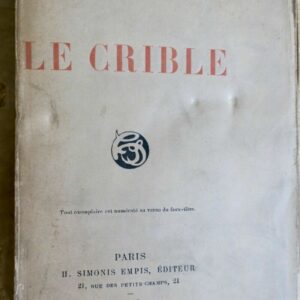 Jean Pommerol le crible 1897
