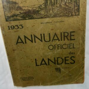 Landes 1933. Annuaire officiel des Landes