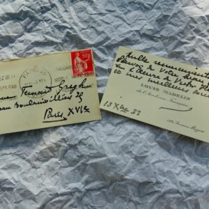 Louis Madelin carte autographe