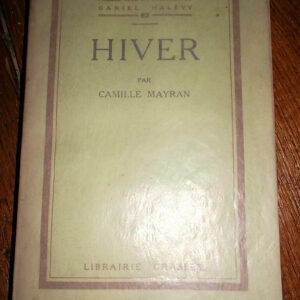 MAYRAN Camille Hiver. Exemplaire sur vergé bouffant nté