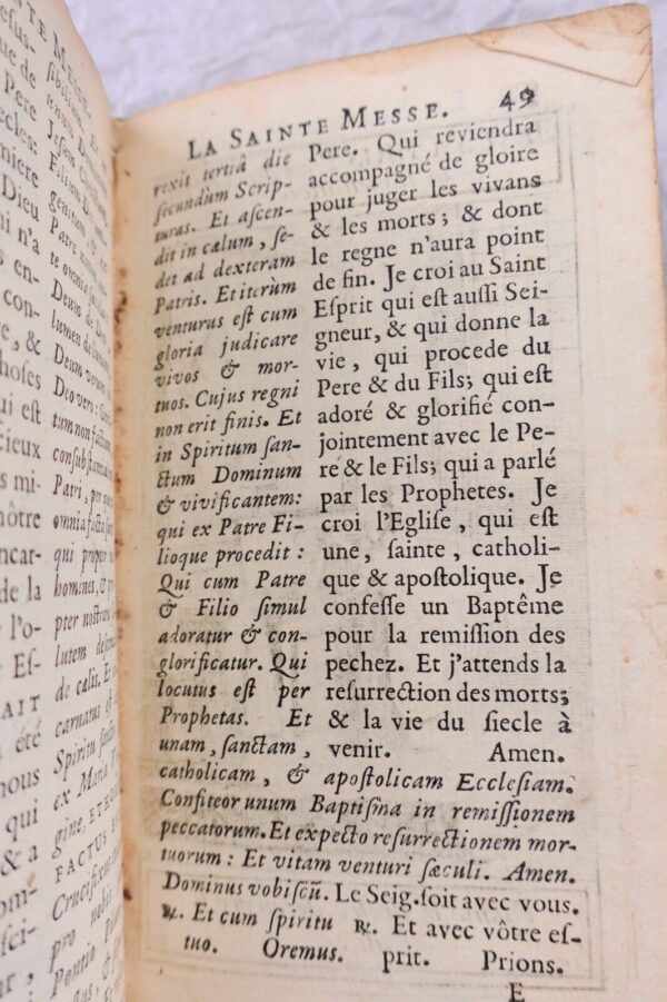 MESSE Sainte messe ou ordinaire de la messe 1722 – Image 6
