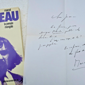 MOREAU (Marcel). La pensée mongole + lettre