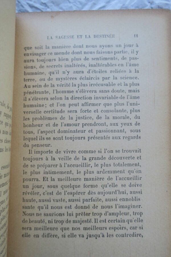 Maeterlinck  La sagesse et la destinée + dédécace – Image 6