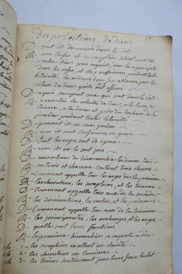 Manuscrit autographe Instructions familières sur  la doctrine chrétienne – Image 9