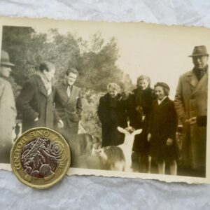Maurice DRUON & Joseph Kessel 86 x 60 mm. photo argentique