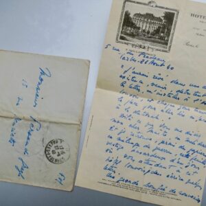 Maurice Druon lettre autographe à Fernand Gregh 1940