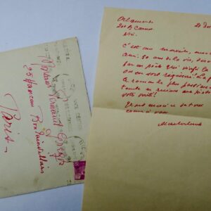 Maurice Maeterlinck Lettre autographe manuscrite