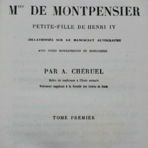 Mémoires de Mlle de Montpensier, petite-fille de Henri IV, 1868