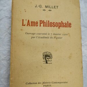 Millet l'ame philosophale + dédicace