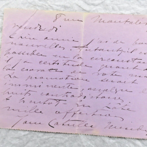 Mme CATULLE-MENDES  lettres autographes manuscrites & signées