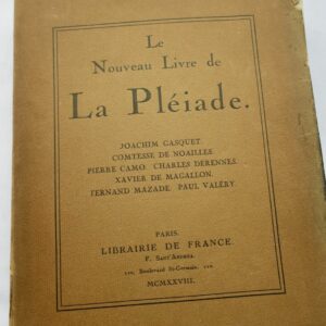 NOUVEAU LIVRE DE LA PLEIADE 1928