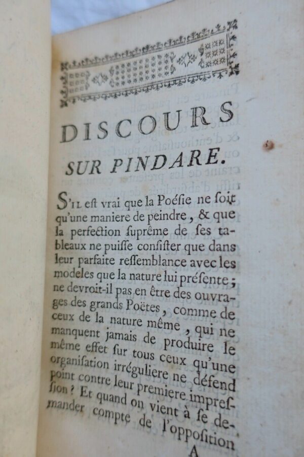 PINDARE  Nouvelle traduction des quelques odes de Pindare 1776 – Image 8