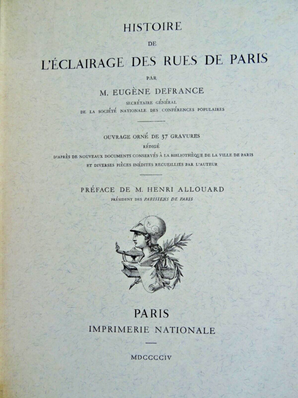 Paris Histoire de l'éclairage des rues de Paris 1904 – Image 3