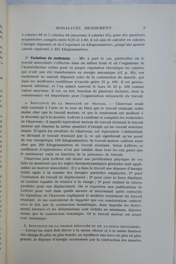 Physiologie du travail humain 1946 – Image 5