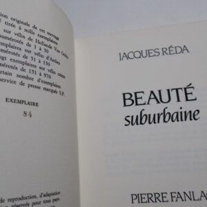 RÉDA  Beauté suburbaine/vélin crème