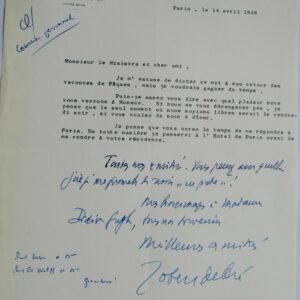 Robert Debré 2 lettres