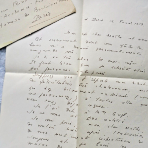 Roger Lannes Belle lettre autographe manuscrite