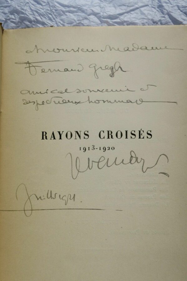 VAUDOYER (Jean-Louis). Rayons croisés 1921 + dédicace – Image 9