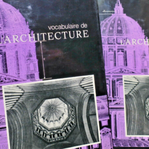 Vocabulaire de l'architecture. Principes d'analyse scientifique 2/2 1972