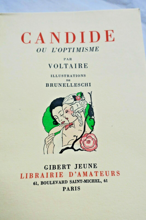 Voltaire Candide ou l'Optimisme Brunelleschi 1937