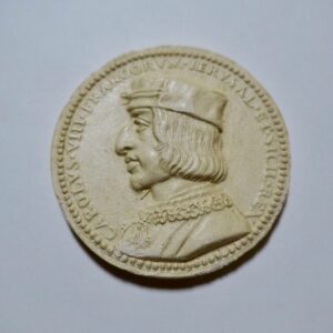 médaille en plâtre Carolus VIII Francorum 40 mm