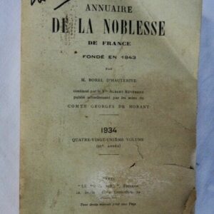nobiliaire annuaire de la noblesse 1934