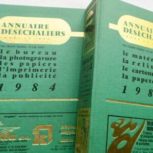 ANNUAIRE DESECHALIERS 1984 bureau. La photogravure. Les papiers. L'imprimerie...