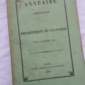 Annuaire administratif du département du Calvados 1884