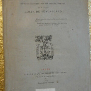 BEAUREGARD un homme d'autrefois 1877