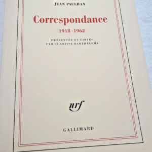 BRETON  PAULHAN CORRESPONDANCE 1918-1962